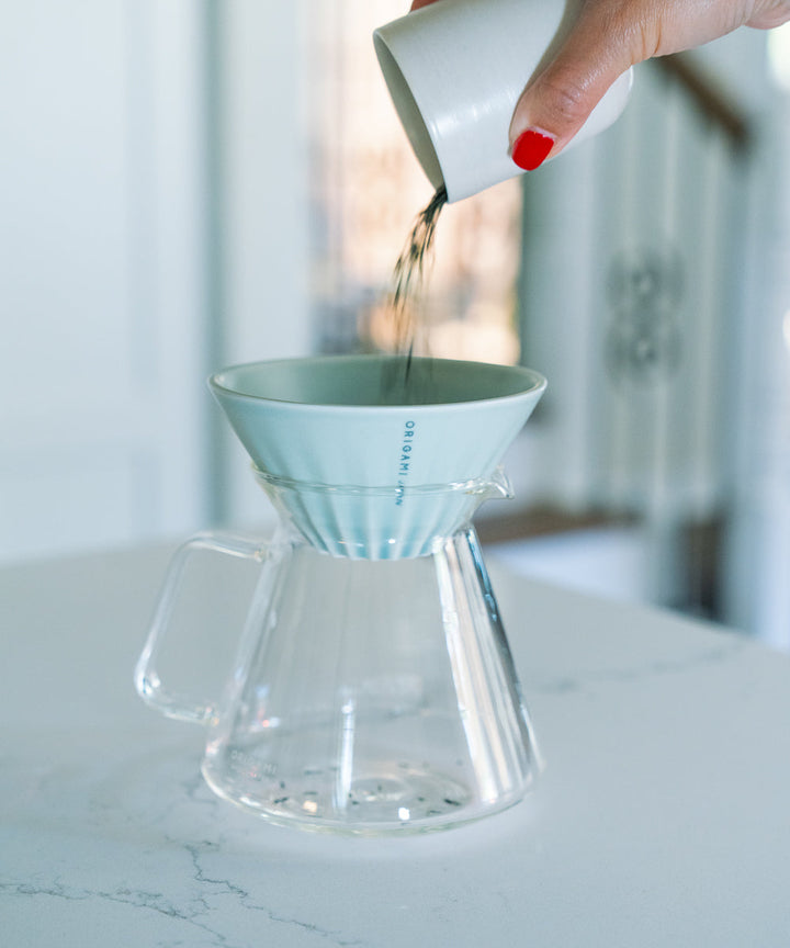 ORIGAMI Tea Dripper for Pourover Style Tea Brewing
