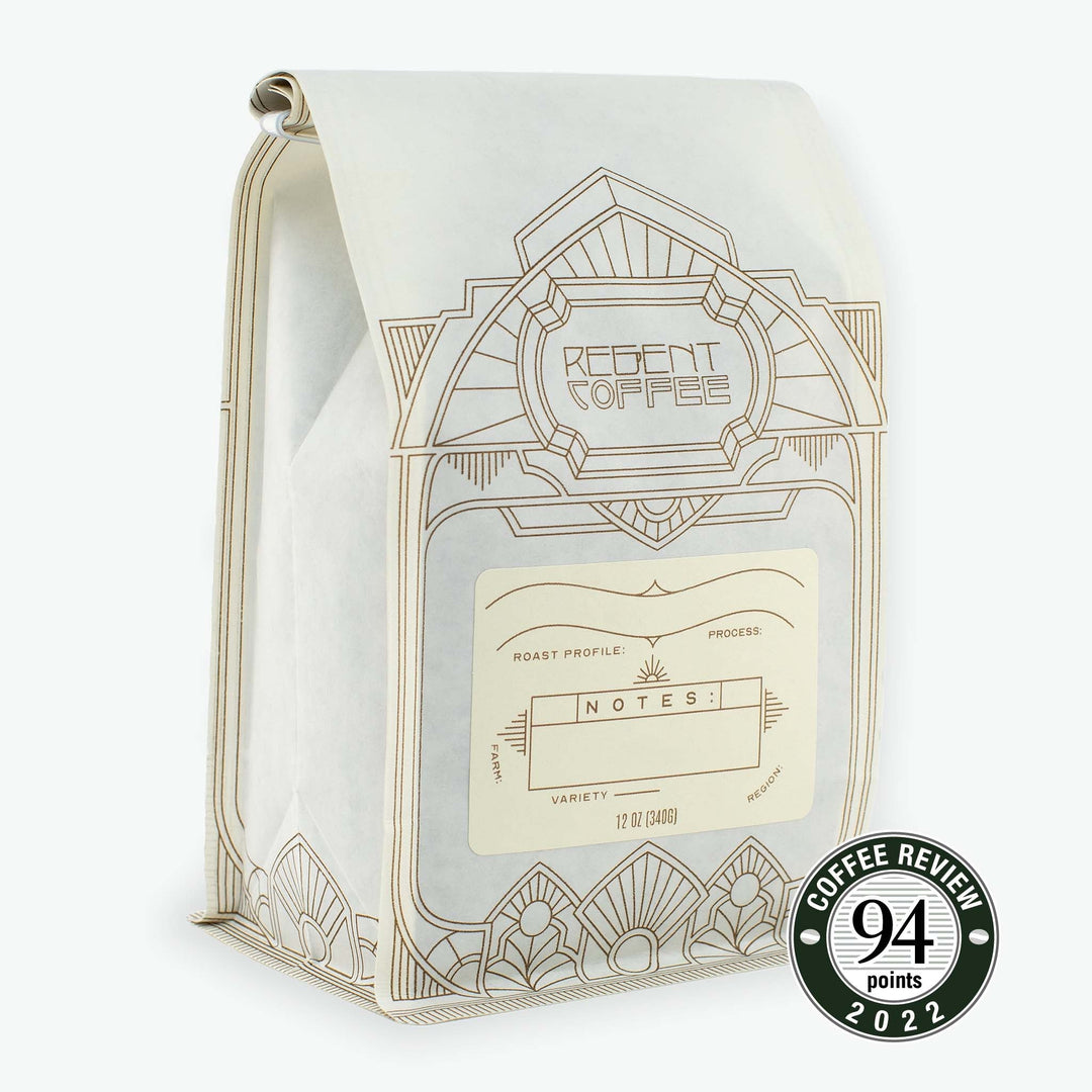 Award winning Ethiopia Natural Coffee Whole Beans in a 12oz bag from Regent Coffee