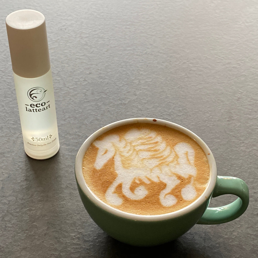 Ecolatteart: Líquido para practicar el arte del café con leche