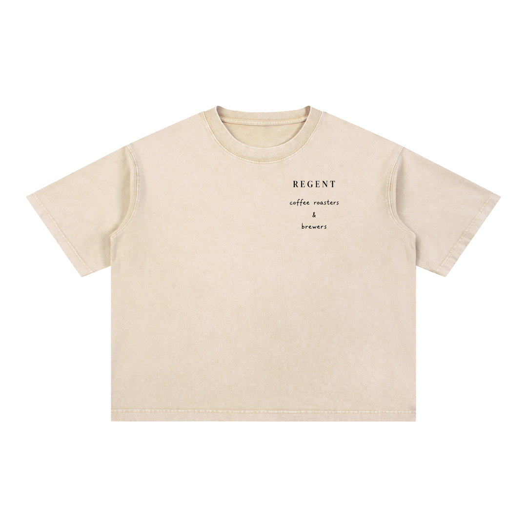 Regent Text Tee — Mineral Wash
