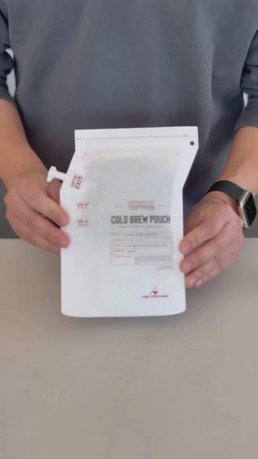 How to make on the go portable cold brew from Regent Coffee using the travel pouch